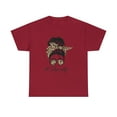 thumbnail image 2 of Nurse Life Leopard Messy Bun Hair Glasses Nurse T-Shirt, 2 of 2