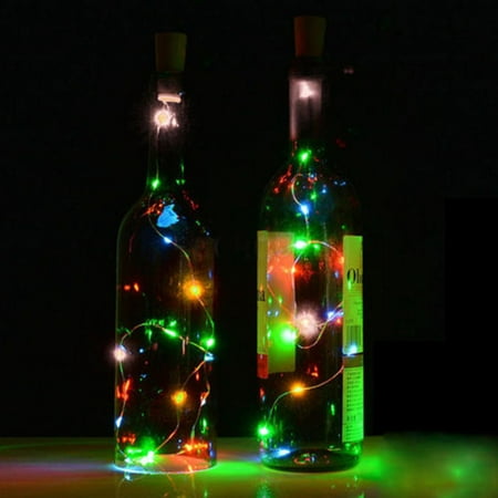 

ELFINDEA Room Decor 5PCS 1.5M Solar Cork Wine Bottle Stopper Copper Wire String Lights Lamps Home Decor