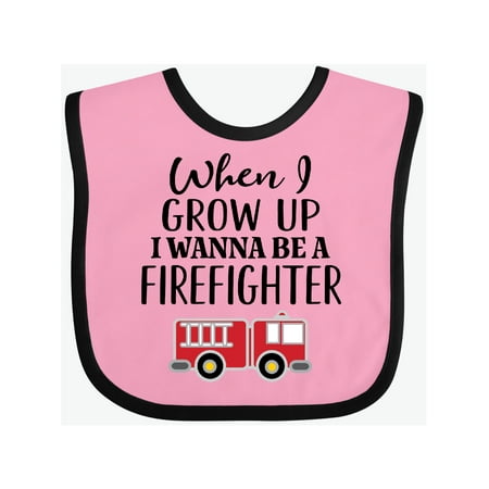 

Inktastic Future Firefighter Kids Fireman Gift Baby Boy Bib