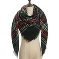 thumbnail image 1 of Foulard Chaude pour Femmes Châles Carrés Foulards Infini Rayures Carreaux Surface Rugueuse,19#, 1 of 4