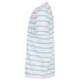 thumbnail image 3 of Front Row - Camiseta de Rayas para Hombre (Blanco, Azul Duck Egg), 3 of 3