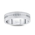 thumbnail image 4 of Lafonn Men's Sterling Silver Platinum Plated Simulated Diamond Rings (0.27 CTTW), 4 of 5
