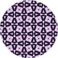thumbnail image 1 of Ahgly Company Machine Washable Indoor Square Transitional Mauve Purple Area Rugs, 3' Square, 1 of 7