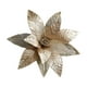 thumbnail image 2 of Adorno Navideño de Tela Dorada con Flores Artificiales para Árbol de Navidad | 29 Cm (11,42 Pulgadas) | Resistente y Reutilizable | Fácil de Colgar | Ideal para Diversos Ambientes | Realza La Decorac, 2 of 6