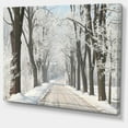 thumbnail image 2 of Chemin d'Hiver à la Campagne - Grande Impression sur Toile de Forêt, 2 of 4
