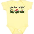 thumbnail image 3 of Inktastic We Be Rollin Cute Sushi Boys or Girls Baby Bodysuit, 3 of 5