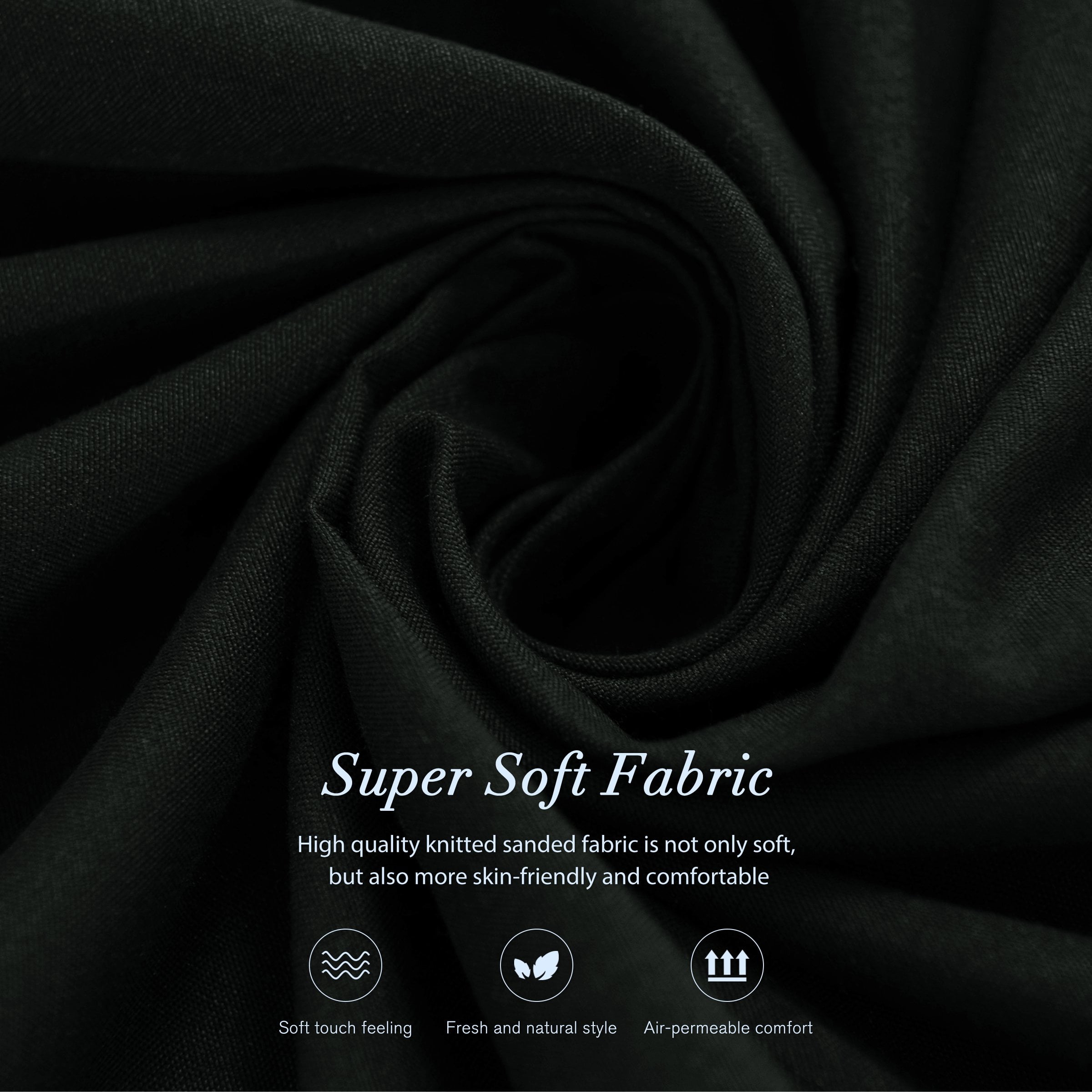 Wehilion Elastic Wrap Around Bed Skirt Dust Ruffle Smooth Soft Bed Frame Cover, Wrap Around Bed Skirt