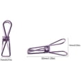 thumbnail image 2 of Pack of 50 Small Metal Clips - Multipurpose Clips 5 Colors (Rose Gold, Gold, Silver, Purple, Green), 2 of 5