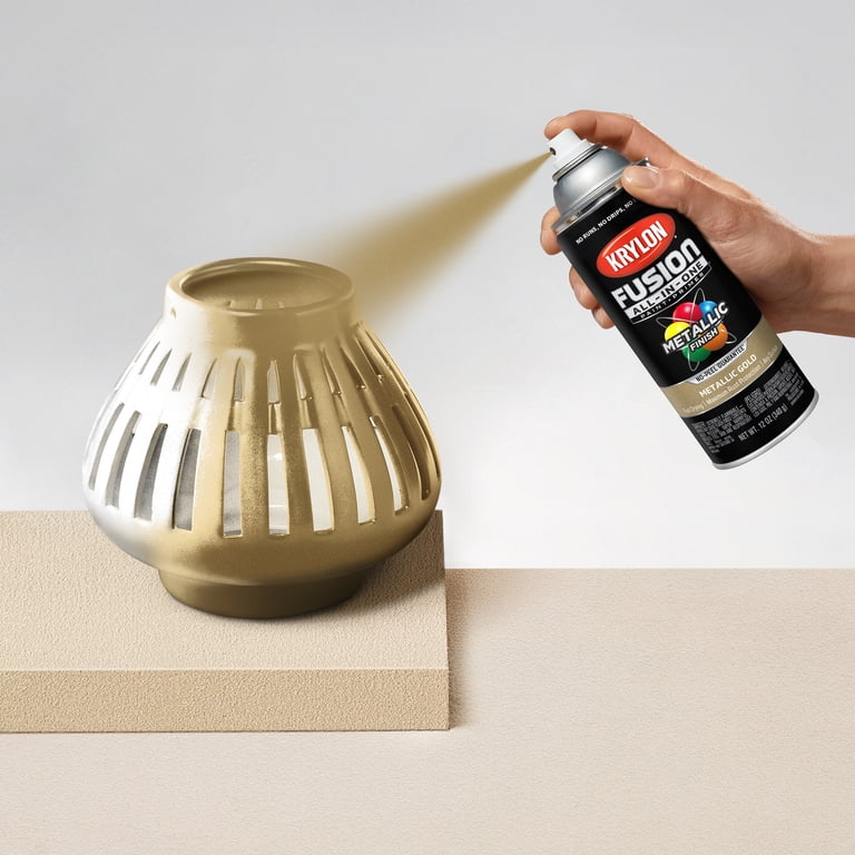 Krylon, Spray Paint, K02770007, Metallic Gold 12 oz - Walmart.com