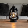 thumbnail image 2 of HIBIBUD Large Paraffin Oil Indoor Lamp,Hurricane Lamp,Emergency Kit,Farmer’S Lantern Indoor Oil Lamp,Black, 2 of 7