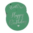 thumbnail image 1 of Inkdotpot Happy Birthday Bottle Tag Real Silver Foil Favor Hang Tags Pack Of 50, 1 of 6