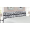 thumbnail image 2 of Grey Headboard, Nordic Snowflake Knit Patterns Scandinavian Motifs Traditional and Modern Print, Upholstered Decorative Metal Bed Headboard with Memory Foam, King Size, Grey White Black, by Ambesonne, 2 of 4