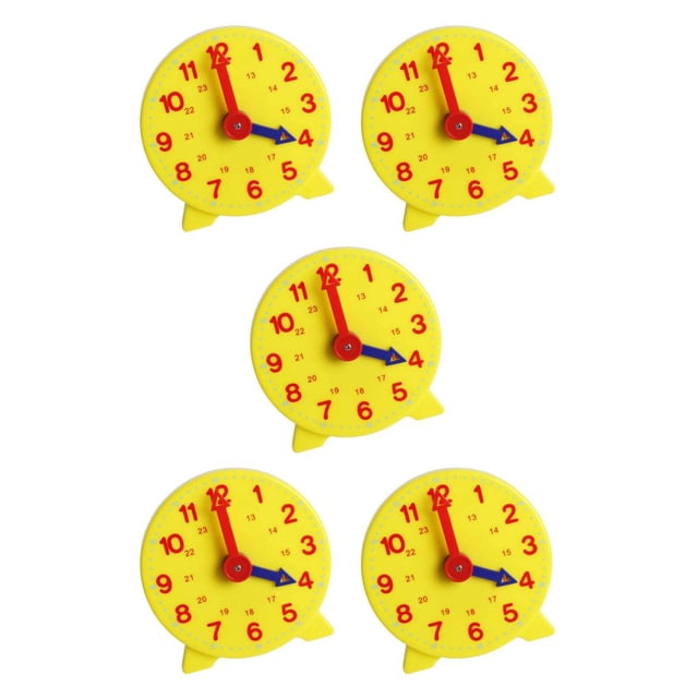 Vogacara Reloj de aprendizaje educativo para niños, herramienta de demostración Simple exquisita, tiempo de educación temprana, accesorio de Type2 NO2 Vogacara CBP580415