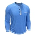 thumbnail image 5 of DIOAZUD Waffle Long Sleeve Henley Shirts for Men Solid Color Button Tops Lightweight Casual Regular Fit Tshirts for Workout, 5 of 7