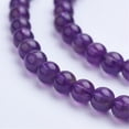 thumbnail image 3 of 2strands Natural Amethyst Bead Strands Grade A Round 4~4.5mm Hole: 0.8mm about 97pcs/strand 15.7 inch, 3 of 3