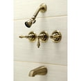 thumbnail image 2 of Kingston Brass KB233ALAB Victorian Tub & Shower Faucet, Antique Brass, 2 of 5