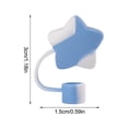 thumbnail image 6 of 1x Cute Silicone Star Straw Lid Tops for 40/30 Oz Tumblers, Reusabl, 6 of 7