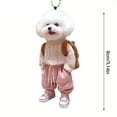 thumbnail image 2 of Backpack for Dogs,2D Cute Teddy Dog Puppy People Backpack Pendant Acrylic Car Pendant,Backpack for Dog, 2 of 3