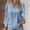 ZBlue2, variant on Long Sleeve Tops for Women V Neck Casual Shirt Flowy Tops Fall Clothes Lightweight Work Oversized Shirts Lace Decoration Patchwork Petal Shirts Loose Fit