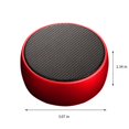 thumbnail image 2 of SDOTXA Portable Speaker Bluetooth Speaker Bluetooth 5.0 Also  AUX Cable Bluetooth Audio Interface Suitable for Children Red, 2 of 5