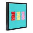 thumbnail image 2 of Stupell Industries Contemporary Cute Gummy Bear Candies Black Floating Frame Canvas Art, 18 x 18, by Ashley Singleton, 2 of 7