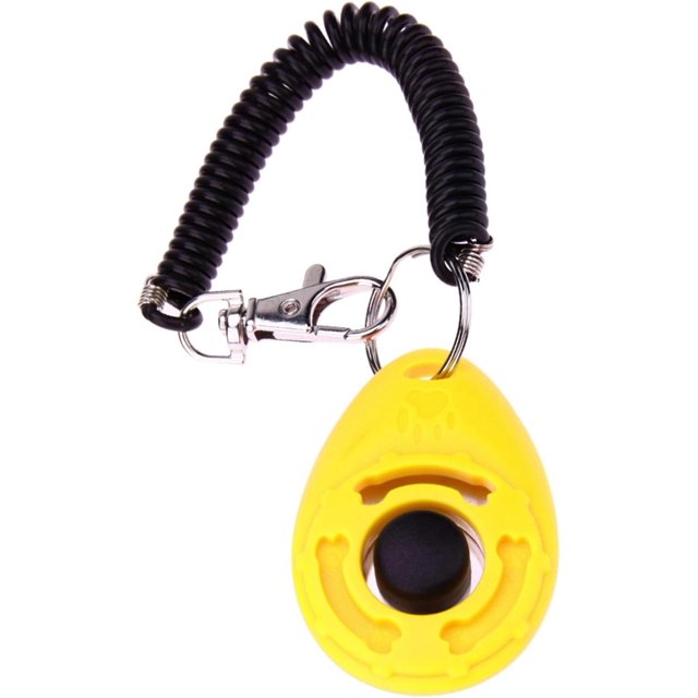 Yazoeia Clicker Easy to Use with Button Durable Dog Training Accessories Yellow CJC912-140843
