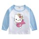 thumbnail image 3 of Hello Kitty Hit Color niños Casual algodón de manga larga chica estampado de dibujos animados patrón cuello redondo camisa de fondo camiseta de bebé, 3 of 5