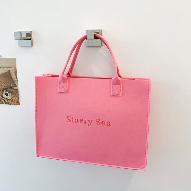 Bolso Unisex Casual Bolsos de Hombro Gran Capacidad Sólido Moda Hobo Rosa