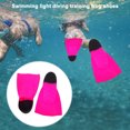 thumbnail image 3 of CSChome Diving Silicone Flippers 1 Pair Silicone Diving Fins Swimming Training Fins Professional Snorkeling Flippers Short Blade Flippers Leg Strength Building, 3 of 7