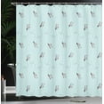 thumbnail image 4 of Ambesonne Dragonfly Shower Curtain, Hand Drawn Lines, 69"Wx75"L, Pale Blue Purple, 4 of 5