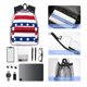 thumbnail image 4 of Easygdp American Patriotic Stars And Stripes Mochila Casual para Portátil, Mochila para Escuela, Viajes, Negocios, 4 of 6