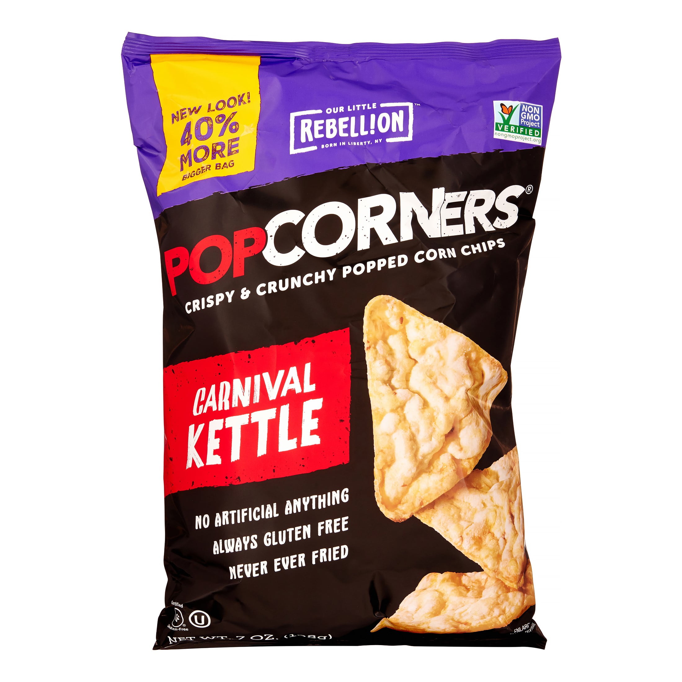 (12 Pack) PopCorners GMOFree Sweet & Salty Rebellion Chips, 7 Oz