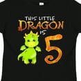 thumbnail image 4 of Inktastic Dragon 5th Birthday Turning Five Boys or Girls Toddler T-Shirt, 4 of 5