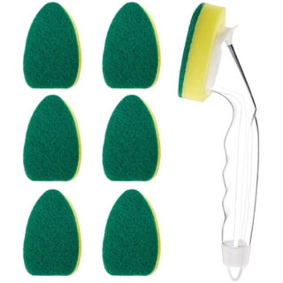 Libman 1 Dish Wand and 6 Dishwand Refill Replacement 2 Packs Soap Dispenser Dish Sponge 12 Pack Refills NonScratch Dishwand Holder Handle Dishwashing