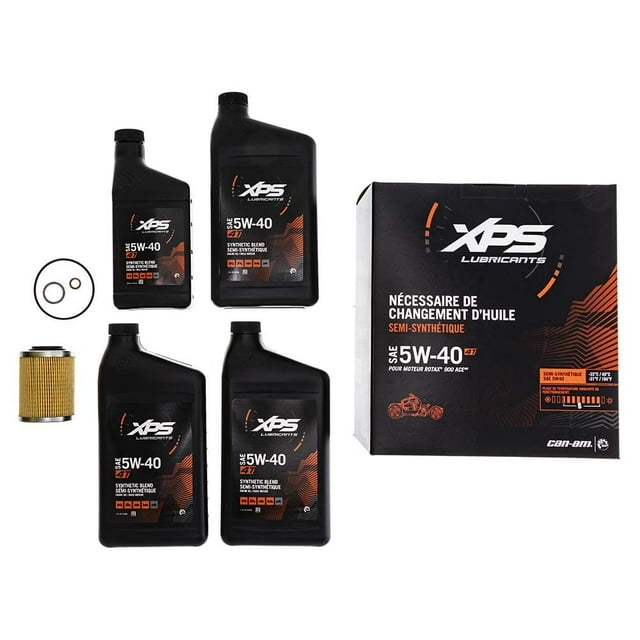 BRP XPS Can-Am Ryker 4T 5W-40 Full Synthetic Blend Oil Change Kit Rotax 900 CC engine, 9779491