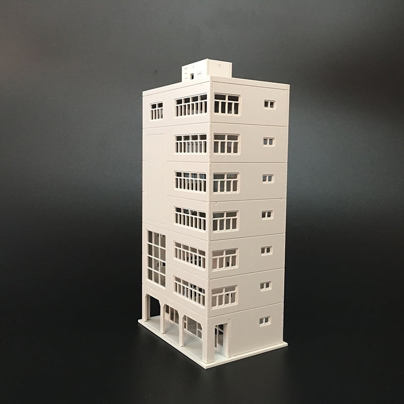 1/150 1/144 N Scale Modern City Office Building Model Shopping Mall House 