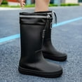 thumbnail image 5 of NOKIO Women'S Stylish Waterproof Short Rain Boots Women's Rain Slip Casual Shoes Mid Calf Ankle Boots Outdoor Fashion Women's Casual Shoes Women'S Short Fashionable Waterproof Boots, 5 of 8