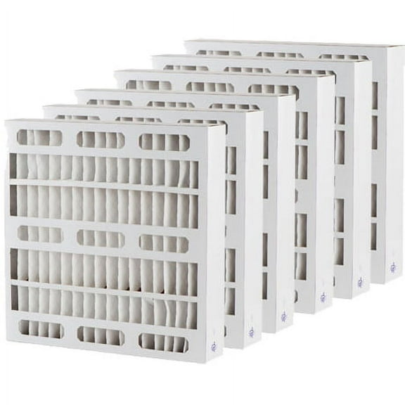 SpiroPure 15.5x24.5x4 MERV 11 Pleated Filter Air Filters - Made in USA (6 Pack)