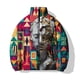 thumbnail image 3 of Parkas de algodón estampadas con esculturas de moda, abrigos de invierno modernos y versátiles para hombre, chaquetas cómodas y cálidas para hombre, 3 of 4