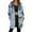Blue, variant on Jacket Women Longline Jackets Christmas Print Winter Cozy Lined Full Zip Outerwear for Cold Weather Coats for Women Black L