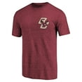 thumbnail image 2 of Men's Garnet Boston College Eagles Left Chest Distressed Tri-Blend T-Shirt, 2 of 3