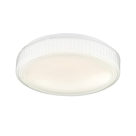 14 in. Voice Controlled Colors White Smart Selectable CCT LED Ceiling Light Flush Mount