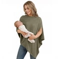 thumbnail image 2 of siminsem Breastfeeding Cover & Car Seat Canopy Multi Use Basket Cover 360° Full Privacy Nursing Cover Sunshade Windproof Soft Breathable Stretchy Skin Friendly Baby Cover, Army Green,A, 2 of 8