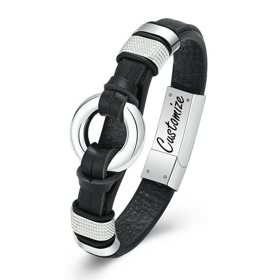 Circle of Life Urn Bracelet for Ashes for Women /Men / Human / Pet Leather Memorial Urn Bracelet For Ashes Of Loved One