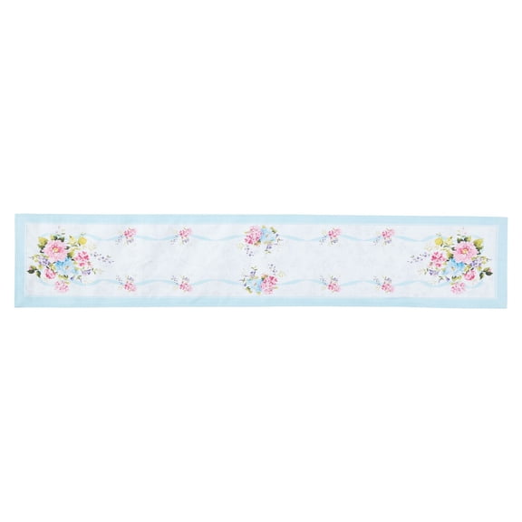 Elrene Home Fashions Rose Cottage Engineered Table Runner, Multi, 13" x 70"