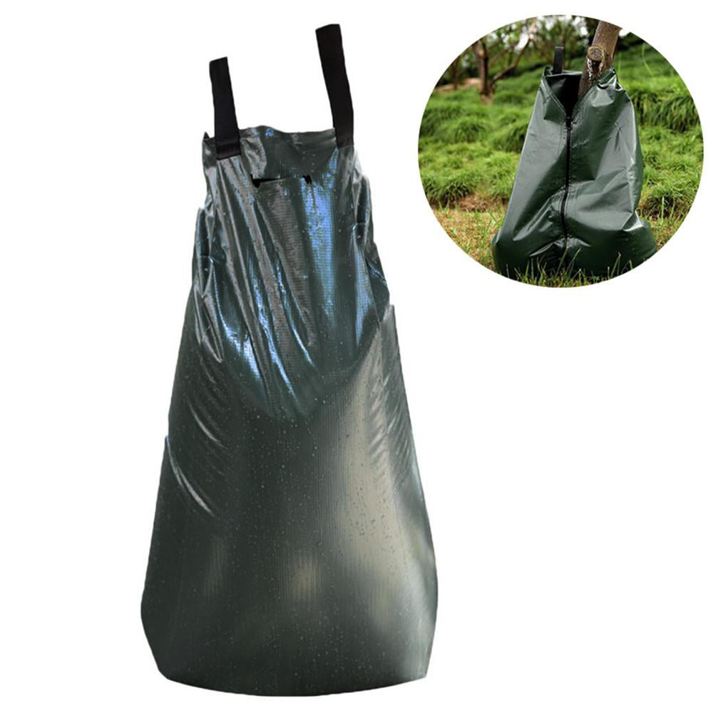 MEARTEVE 20 Gallon Tree Watering Bag Slow Release Irrigation Bag for Trees PVC Heavy Duty with Zipper 5-8 Hours Releasing Time Green 4 PCS 