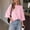 A1-Pink, variant on Yaruuzi 3/4 Length Sleeve Womens Tops Business Casual Outfits Fall Tops Fashion Clothing Oversized Blouses Crewneck T Shirts Elbow Length Tops Cute Tops Quarter Sleeve Tops Black L