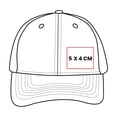 thumbnail image 5 of Paquete 50 piezas Gorra transpirable velcro y visera rígida blanco Unitalla, 5 of 5