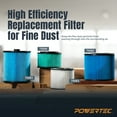 thumbnail image 7 of POWERTEC 16950 HEPA Cartridge Filters for Craftsman 2PK, Fits Craftsman 9-16950, 9-17810, 17810, CMXEVBE17612 3-4 Gallon Wet/Dry Vacuums, Craftsman HEPA Material Vac Replacement Filters, 75090N, 7 of 7