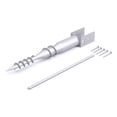 thumbnail image 1 of Pemberly Row Traditional Metal No Dig Ground Anchor in Silver Powder Coating, 1 of 6
